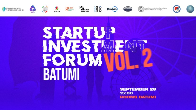 27-29 სექტემბერს ბათუმში Startup Investment Forum BATUMI VOL.2 გაიმართება