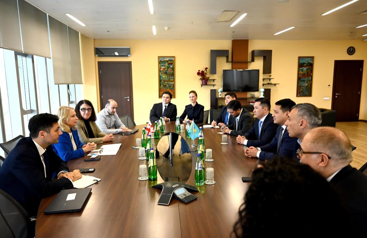 ნათია თურნავამ ასტანის საერთაშორისო ფინანსური ცენტრის მმართველ რენატ ბექტუროვთან შეხვედრა გამართა